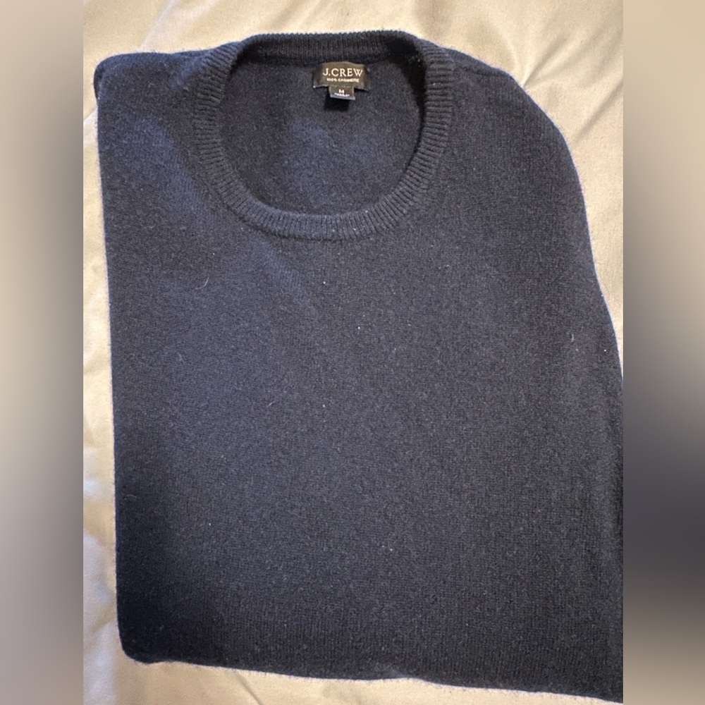 J crew Navy blue cashmere sweater - medium